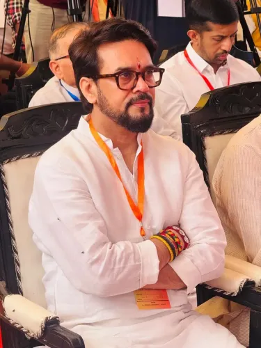Anurag Thakur Celebrates 40 Years of Samskrita Bharati at Delhi Office Launch