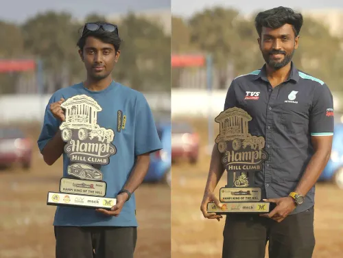 Who Were Crowned 'King of Hills' in the Indian National Hill Climb Championship?