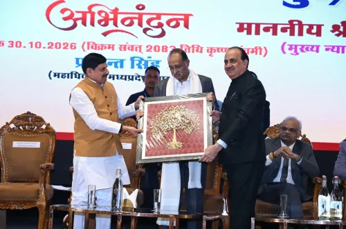 सीएम मोहन यादव: सनातन संस्कृति में न्याय के मूल, जबलपुर में मुख्य न्यायाधीश कोगजे का अभिनंदन