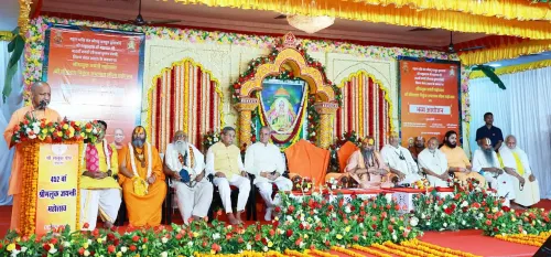 सीएम योगी ने किया सनातन समाज से एकजुट होने का आह्वान, राम मंदिर के निर्माण पर दी बड़ी बातें