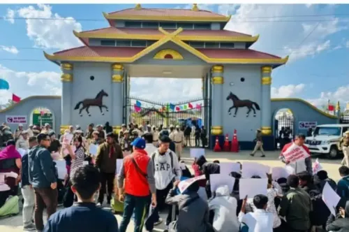 What is Happening at the Sangai Tourism Festival in Imphal Amid Protests?