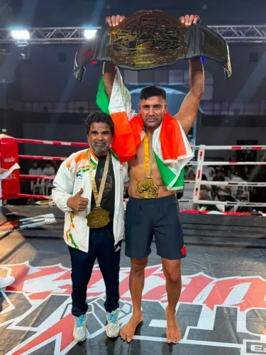Sangram Singh wins Asian MMA Championship, defeats Pakistan's Mohammad Abid in 80 seconds
