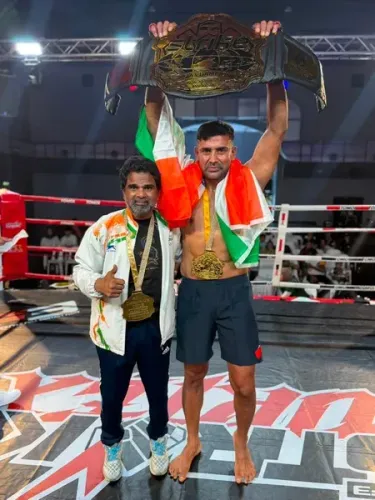 Sangram Singh wins Asian MMA Championship, defeats Pakistan's Mohammad Abid in 80 seconds