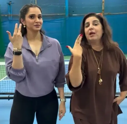 Did Sania Mirza Just Share Farah Khan's Dance Break During a Pickleball Match?