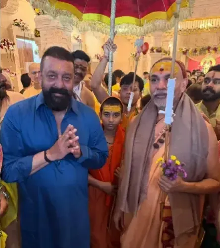 Did Sanjay Dutt Seek Blessings from Shankaracharya Swami Avimukteshwaranand?