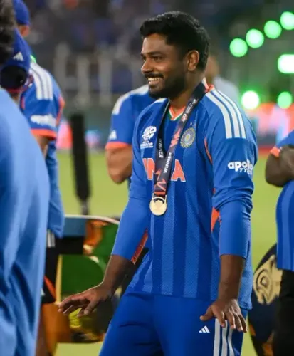 Sanju Samson Celebrated by Fans at Thiruvananthapuram Airport After T20 World Cup Triumph