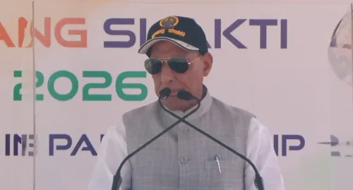 तरंग शक्ति 2026: राजनाथ सिंह बोले — संकट में खुद के हथियार काम आते हैं, रक्षा आत्मनिर्भरता राष्ट्रीय नीति