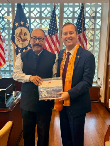 क्या सांसद हर्ष वी. श्रृंगला ने भारत में अमेरिकी राजदूत सर्जियो गोर से मुलाकात की?