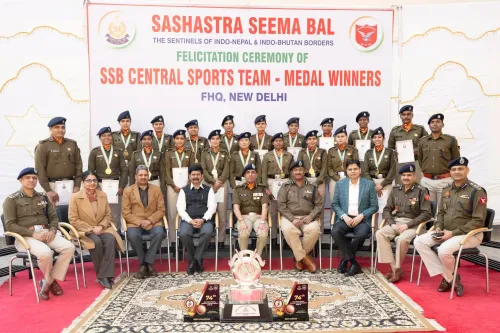 क्या सशस्त्र सीमा बल ने राष्ट्रीय खेलों में उत्कृष्ट प्रदर्शन करने वाले खिलाड़ियों का सम्मान किया?