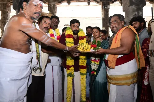 Did Sasikumar and Chaithra J Achar Pray at Tiruvannamalai Temple with the 'My Lord' Team?