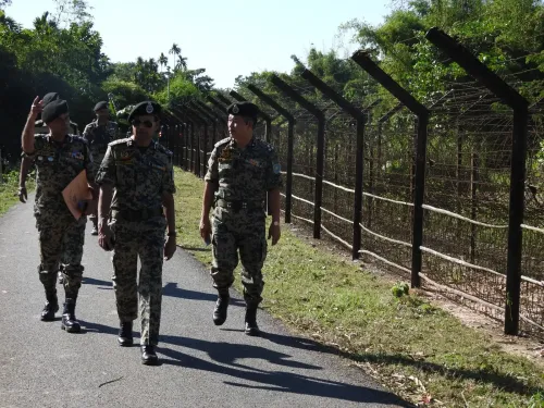 Why is security being enhanced along the India-Bangladesh border in Tripura?