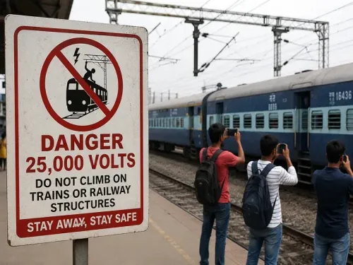 Railway OHE shock at Bhubaneswar: ECoR warns against selfies on trains