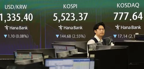 Seoul stocks fall 2.36% as AI investment fears hammer chip shares