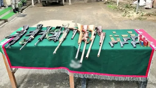 7 militants surrender in Nagaland; Arms cache seized in Manipur