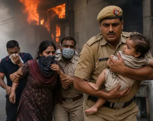 शाहदरा पुलिस की बहादुरी: जलते मकान से बचाए तीन लोग, एक साल के अरमान की जान बची