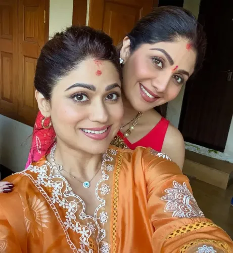 Did Shamita Shetty Share Pictures from Her Religious Trip with Shilpa Shetty?