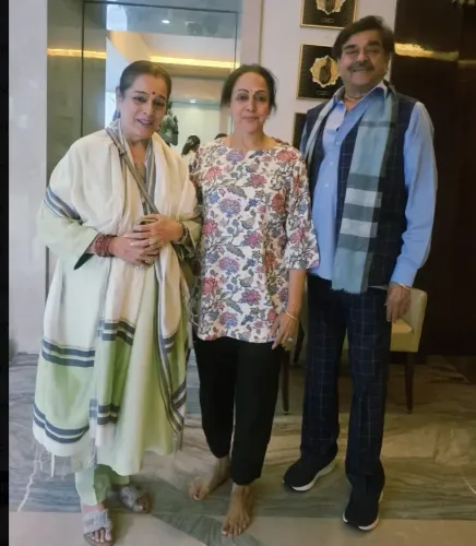 Did Shatrughan Sinha Visit Hema Malini to Wish Dharmendra a Speedy Recovery?