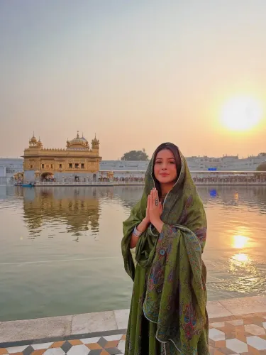 Did Shehnaaz Gill Seek Blessings at the Golden Temple Before 'Ikk Kudi' Release?