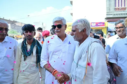Shekhawat campaigns for BJP in Nokh ahead of Panchayati Raj polls