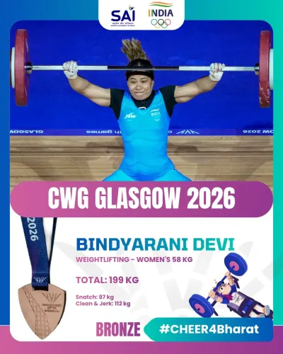 Shekhawat Congratulates Bindyarani Devi on CWG 2026 Bronze