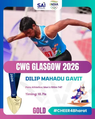 Shekhawat hails Gavit's historic CWG 2026 para-sprint gold