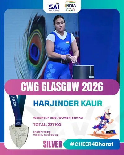 Shekhawat hails Harjinder Kaur's silver at CWG 2026