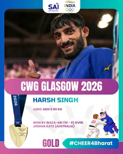 Shekhawat hails Harsh Singh's historic CWG 2026 judo gold