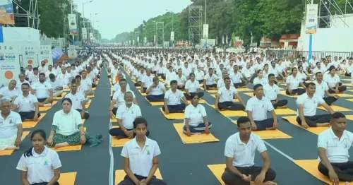 Shekhawat Highlights PM Modi at 12th Yoga Day in Kolkata