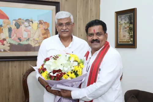 Shekhawat meets Chhattisgarh Dy CM Vijay Sharma