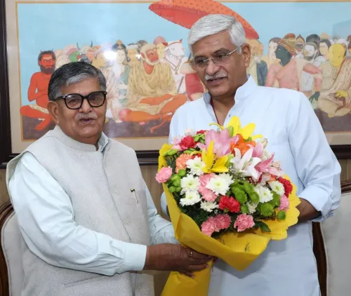 Shekhawat meets Punjab Governor Kataria at Delhi camp office