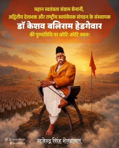 Shekhawat pays tribute to RSS founder Hedgewar on death anniversary