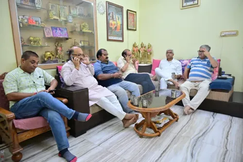 Shekhawat visits BJP MLA Devendra Joshi in Jodhpur