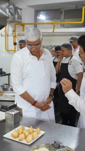 Shekhawat Visits IHM Pusa, Cooks With Hospitality Students