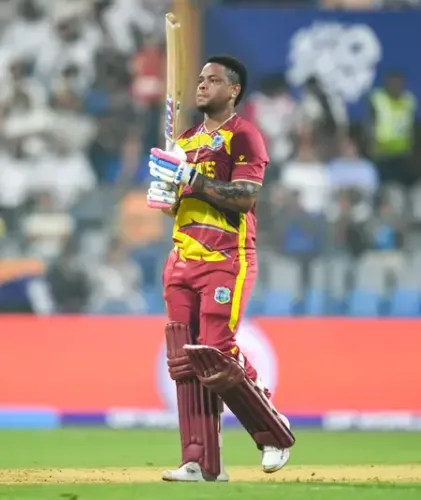 Shimron Hetmyer Sets Record with Fastest T20 WC Fifty for West Indies