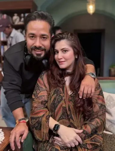 Shivaleeka Oberoi cheers husband Abhishek Pathak ahead of Drishyam The Conclusion release