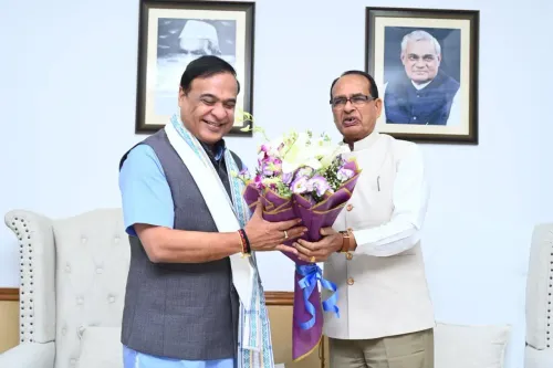 Shivraj Singh Chouhan meets Assam CM Himanta, reviews agri schemes