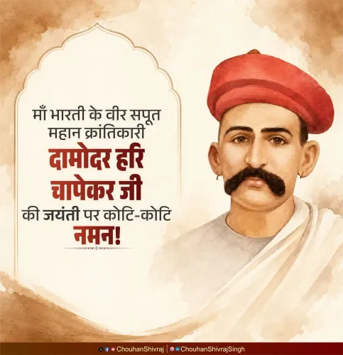 Shivraj Singh Chouhan Pays Tribute to Revolutionary Damodar Hari Chapekar