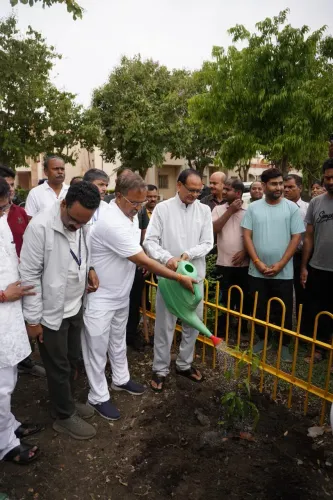 Shivraj Singh Chouhan Plants Sapling at ICAR-CIAE Bhopal on Yoga Day