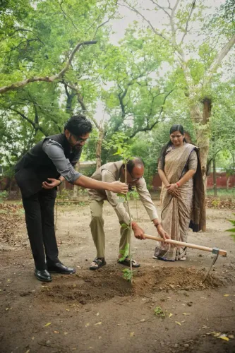 Shivraj Singh Chouhan Plants Sapling in Delhi, Urges Daily Green Pledge