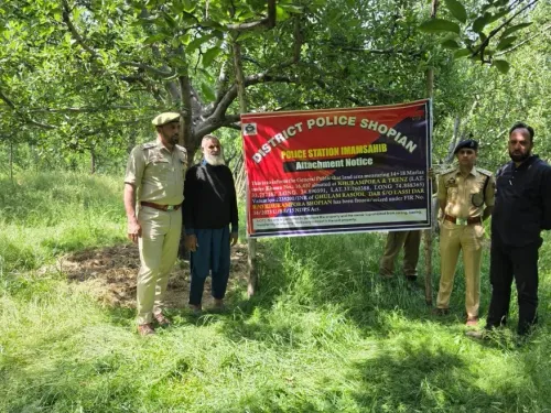 शोपियां में ड्रग तस्करी से अर्जित ₹22.35 लाख की संपत्ति जब्त, J&K पुलिस की बड़ी कार्रवाई