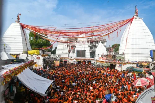 Shravani Mela 2025: Massive crowds at Baba Baidyanath Temple Deoghar