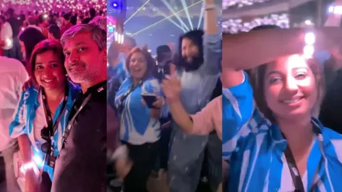 Shreya Ghoshal Enjoys Coldplay Concert with Her 70+ Year Old Father and Husband
