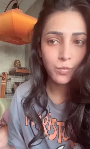 Shruti Haasan Explores a Tasty Snack Recipe During Her Day Off