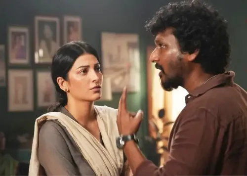 Shruti Haasan Unveils New Somber Look in ‘Coolie’