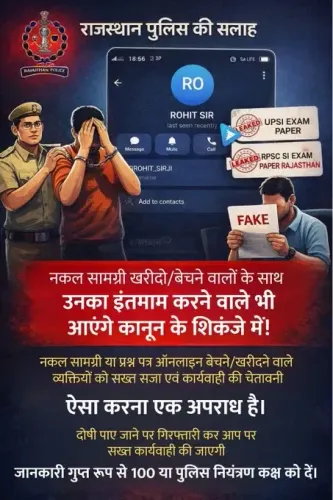 Rajasthan Police Implements Heightened Security for SI Recruitment Exam