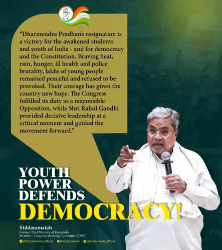 Siddaramaiah Hails Pradhan Resignation as Student Victory