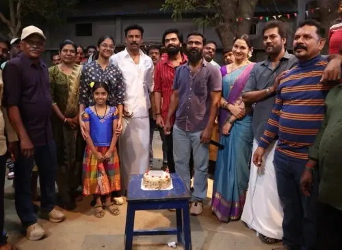 Arasan Sets Buzz: Samuthirakani's Birthday Celebrated with Simbu & Vetrimaran
