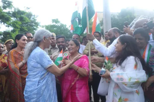 Sitharaman joins Har Ghar Tiranga wave in Jaipur
