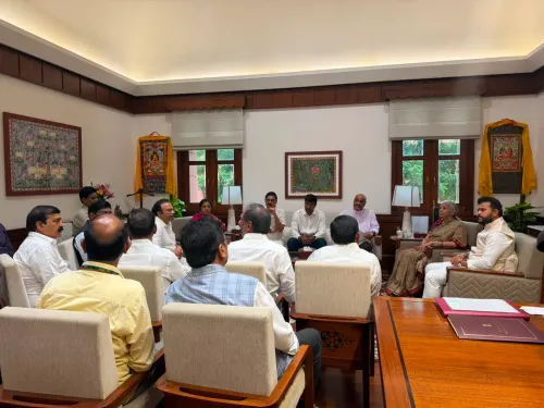 Sitharaman Meets AP Delegation Led by Ram Mohan Naidu