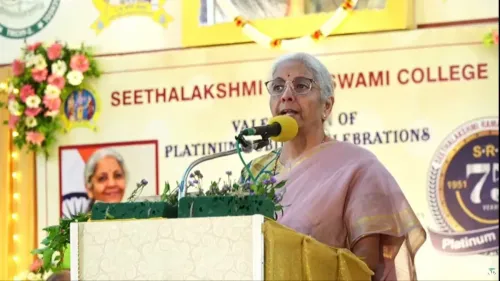 Sitharaman's 3 Aspirations for SRC at Platinum Jubilee
